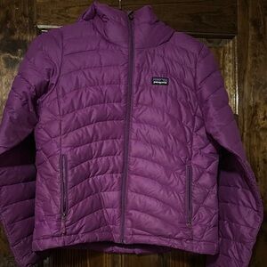 Patagonia Purple Puffer Hooded Jacket